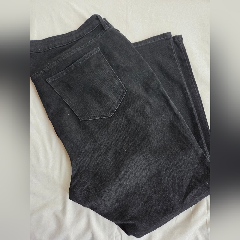 Size 24 Plus Size Old Navy Black High-rise Flare Jeans